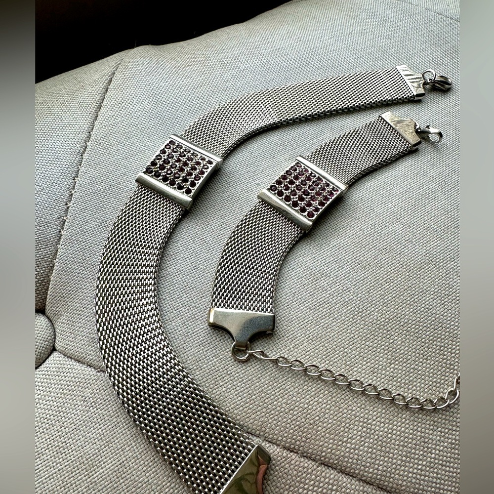 1990 jewelry set , choker and bracelet